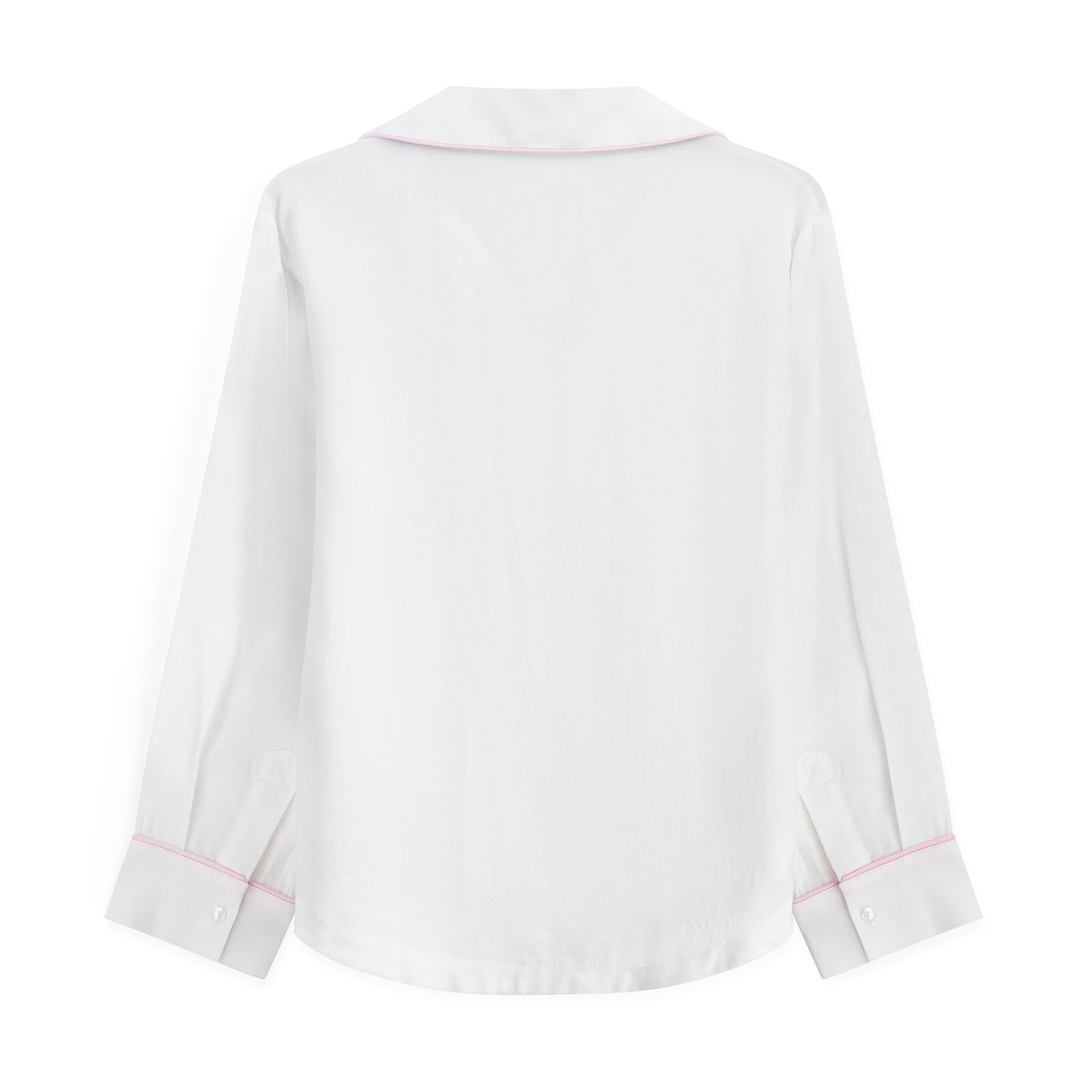 back of white pyjama shirt