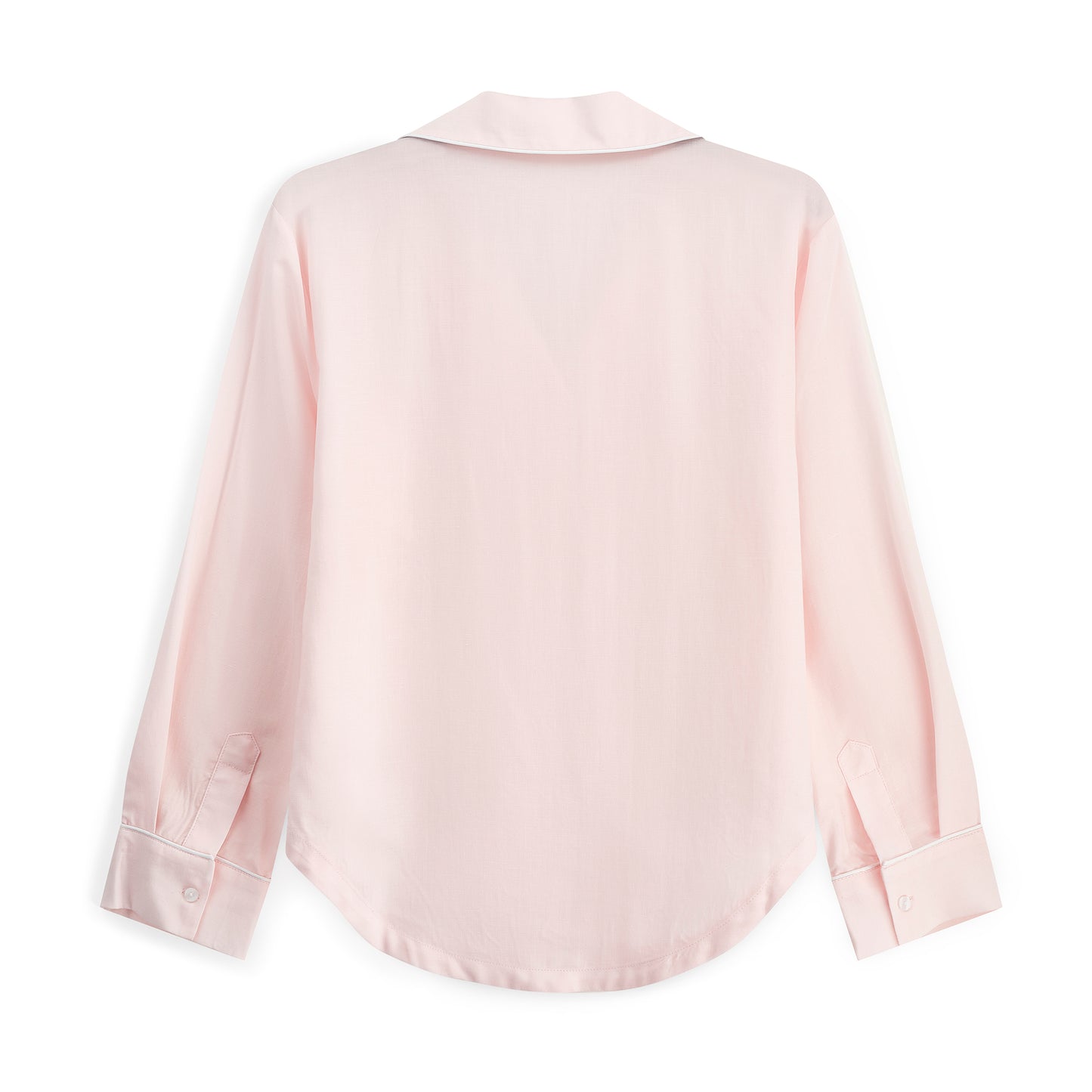 back photo of baby pink pyjama shirt