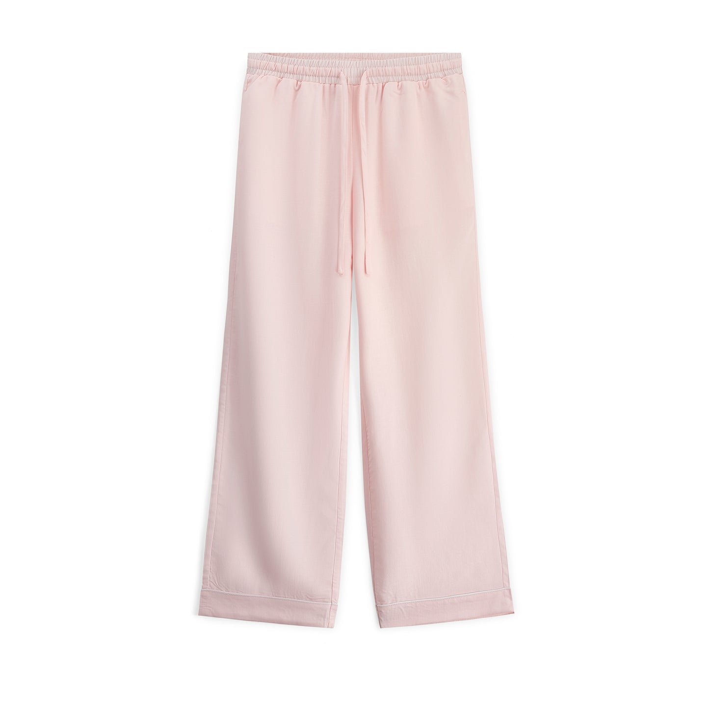 Baby Pink Pyjama bottoms. drawstring waist, 100% tencel.