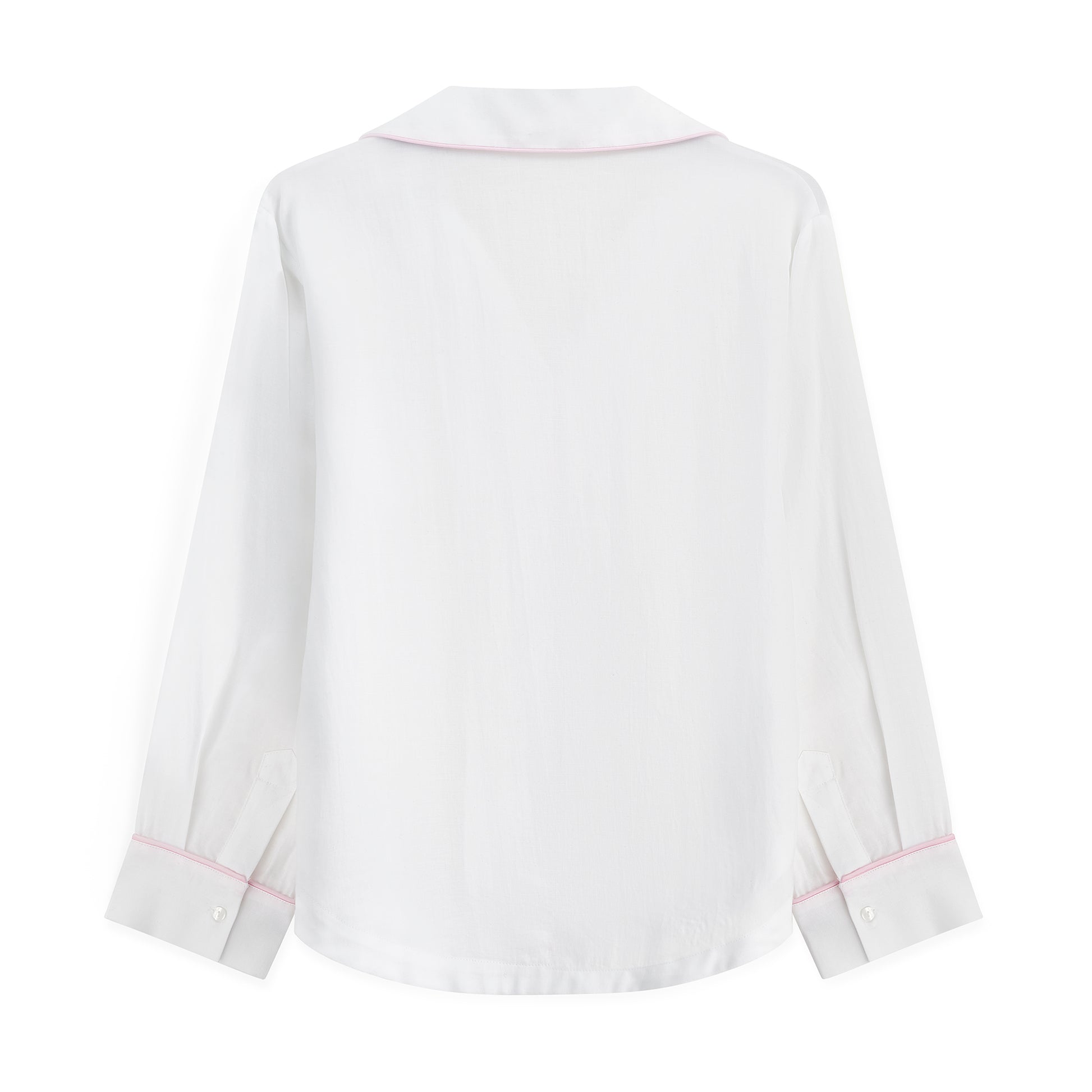 back of white pyjama shirt
