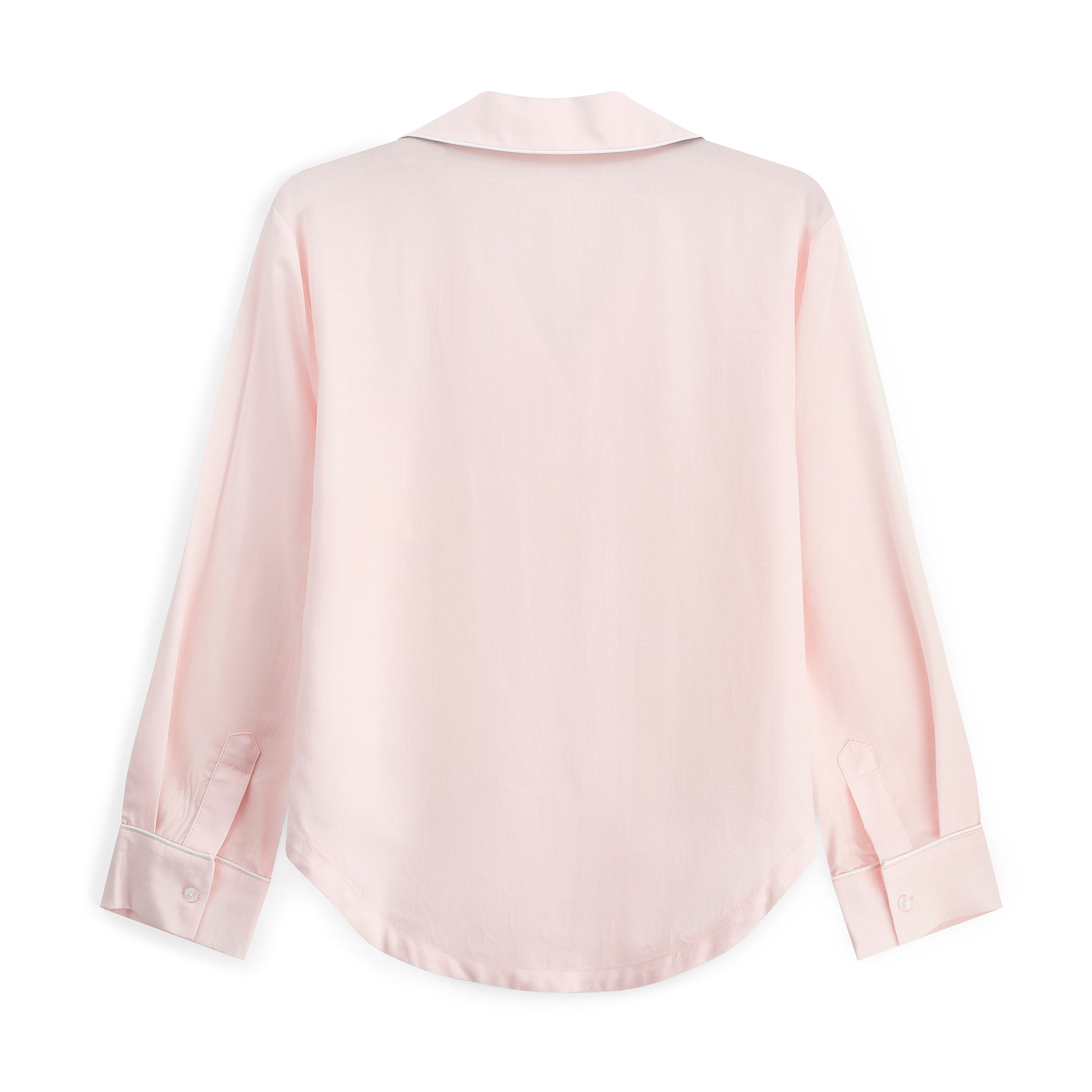 back photo of baby pink pyjama shirt